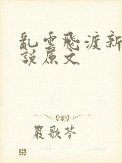 乱云飞渡新编小说原文封面