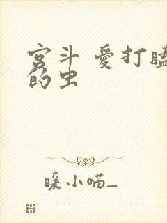宫斗 爱打瞌睡的虫封面