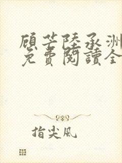 顾芒陆承洲小说免费阅读全文免费阅读下载