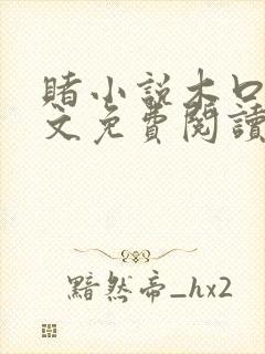 赌小说木口银全文免费阅读笔趣阁