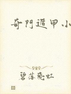 奇门遁甲小说