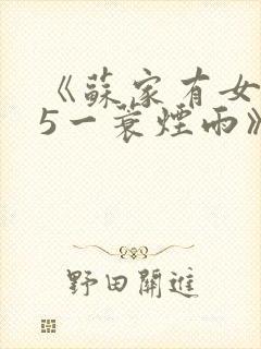 《苏家有女1v5一蓑烟雨》