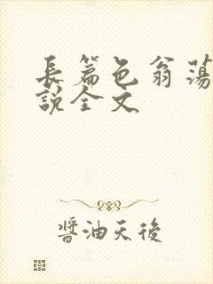 长篇色翁荡熄小说全文