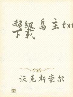 超级岛主txt下载封面