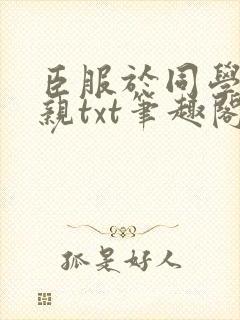 臣服于同学的母亲txt笔趣阁