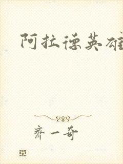阿拉德英雄传封面