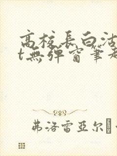 高校长白沽txt无弹窗笔趣阁封面