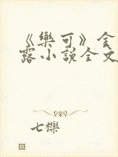 《乐可》金银花露小说全文免费阅读封面