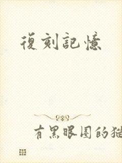 复刻记忆封面