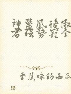 神医凰后傲娇暴君强势宠全文免费阅读