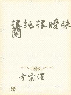 很纯很暧昧笔趣阁封面