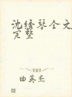 沈绣琴全文阅读完整