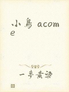 小鸟 acome
