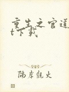 重生之官道txt下载
