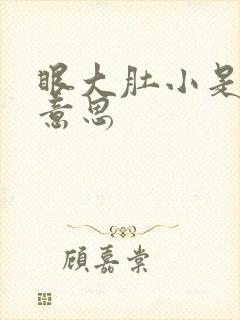 眼大肚小是什么意思