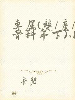 专属(双/产/骨科年下)小说封面