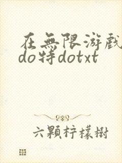 在无限游戏大里do特dotxt