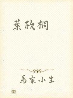 叶欣桐封面