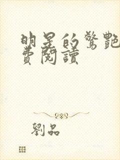 明星的惊艳史免费阅读封面