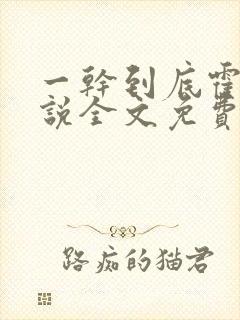 一干到底霍坤小说全文免费阅读