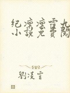 纪凛凛霍九霖的小说免费阅读在线