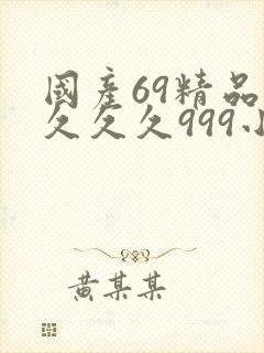国产69精品久久久久999小说