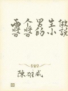 两个男生做酿酿酱酱的小说