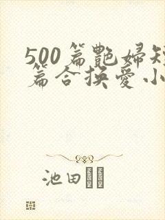 500篇艳妇短篇合换爱小说