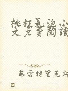 桃枝气泡小说全文免费阅读