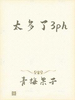 太多了3ph封面