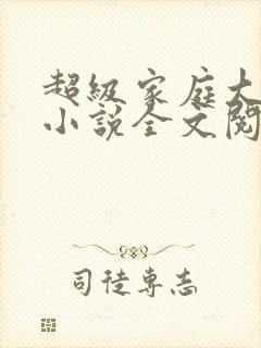 超级家庭大杂烩小说全文阅读
