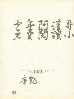 少年阿滨哥全文免费阅读小说封面