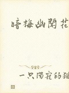 暗梅幽闻花
