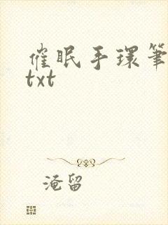 催眠手环笔趣阁txt