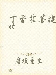 丁香花菩提树txt封面