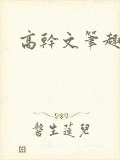 高干文笔趣阁封面