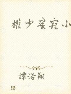 权少蜜宠小娇妻