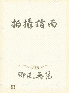 拍摄指南