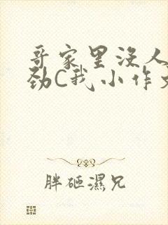 哥家里没人使点劲C我小作文封面