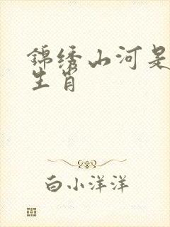 锦绣山河是什么生肖