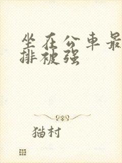 坐在公车最后一排被强封面