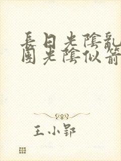 长日光阴乱作一团光阴似箭眇眇翟