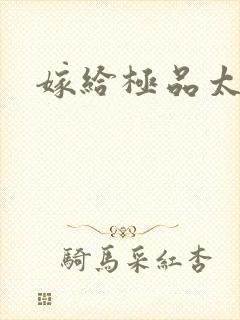 嫁给极品太子