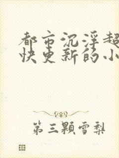 都市沉浮超前超快更新的小说