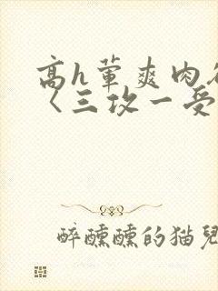 高h荤爽肉欲文〈三攻一受〉视频