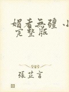 媚者无疆 小说 完整版封面