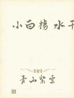 小白杨 水千丞