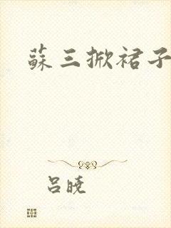 苏三掀裙子
