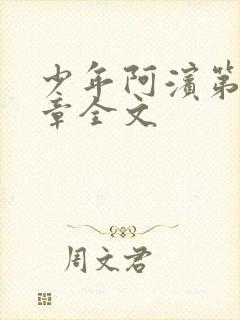 少年阿滨第13章全文