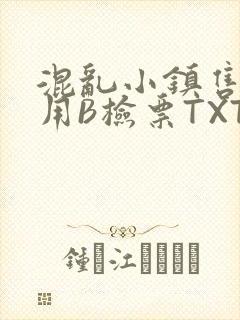 混乱小镇售票员用B检票TXT
